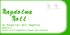 magdolna noll business card